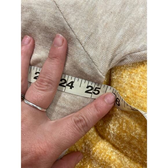 Sugarfox Boutique Oatmeal Rainbow Striped Print Long Sleeve Top Size 1X - Picture 8 of 9